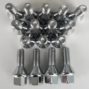 4004-2 PARAFUSO CROMADO P/RODA GOLF/AUDI/FOX - 20 PÇS - 008008