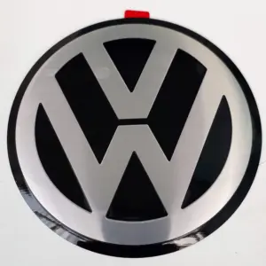 90-vw EMBLEMA ADESIVO 90mm PARA RODAS - JOGO 4 PÇS