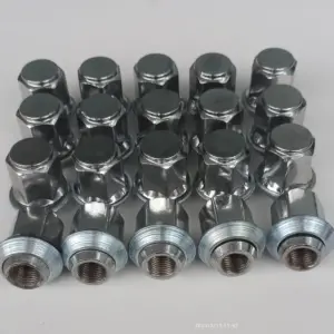 F1000-2 PORCA CROMADA P/RODAS F-1000 COM ARRUELAS - JOGO 20 PÇS