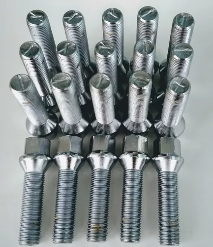 PARAFUSO CROMADO P/RODAS MULTI LONGO C/16 PÇS - 005005