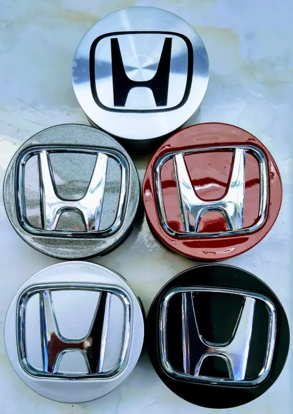 CALOTINHA CENTRAL P/RODA HONDA FIT/CITY C/LOGO CROMADO - 1PÇ - 002281-C