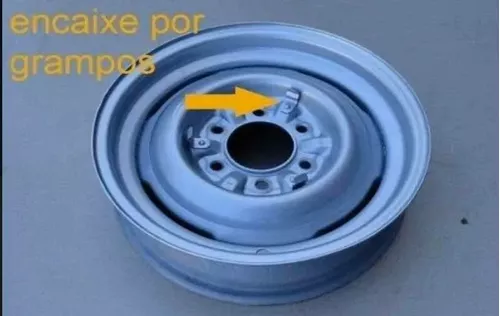CALOTA CROMADA ORIGINAL P/RODA VERANEIO/C-10/C-14 - Unidade